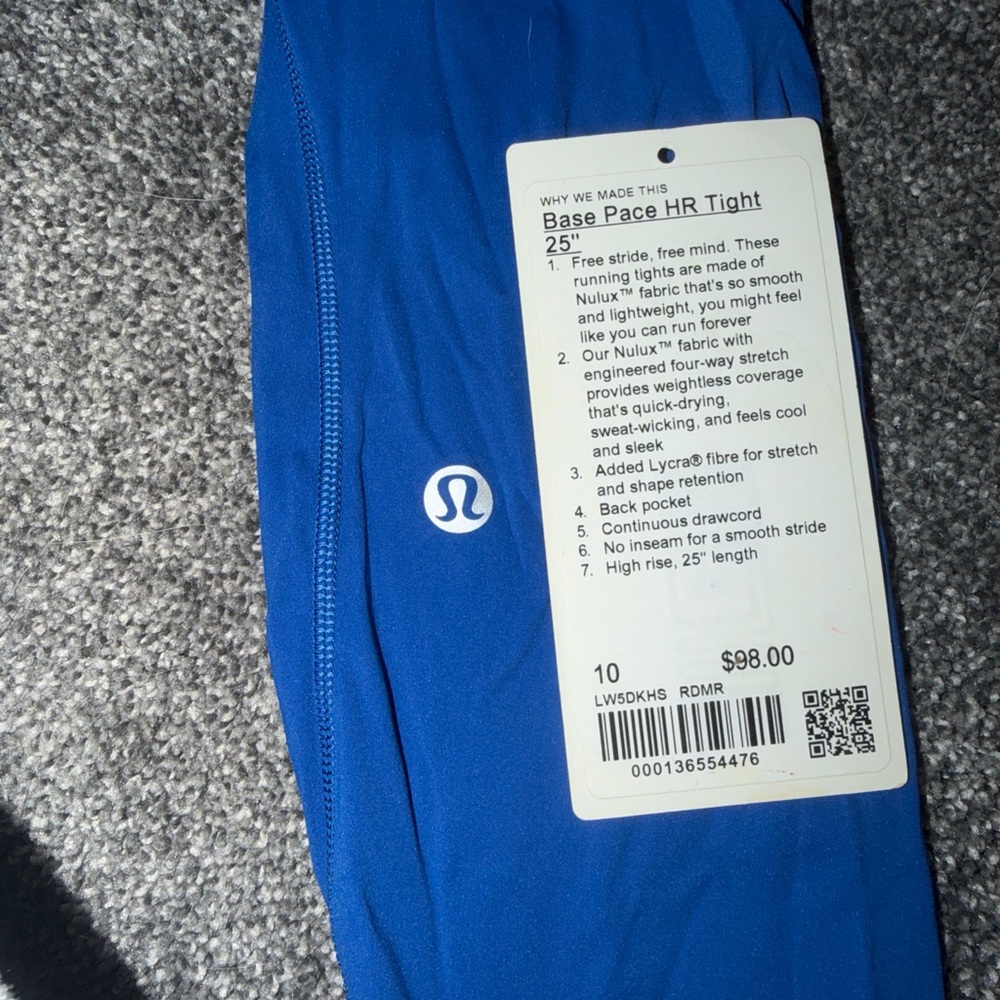lululemon athletica Blue Leggings